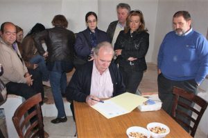 infraestructura histórica donde se divide el caudal del río Jalón